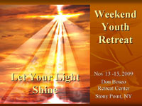 Weekend Youth Retreat Nov 13-15 at Stony Point, NY